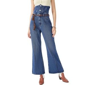 Cider Blue High-Waisted Flare Jeans